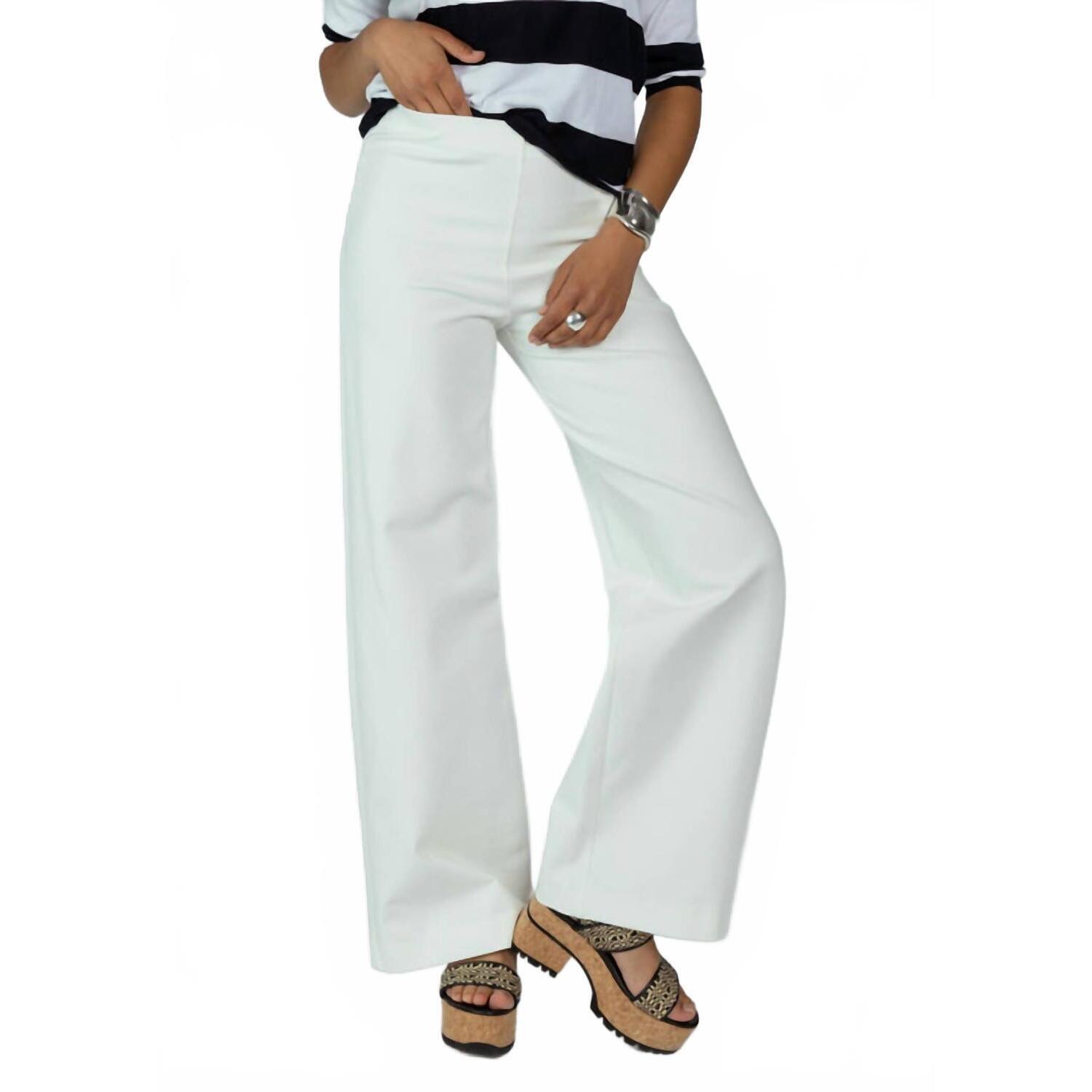 New Odeeh Milk High Waist Wide Leg Pant In Milk